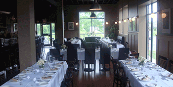 The wine bar at the Old Winery Restaurant.